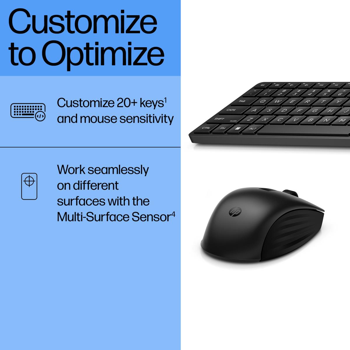 ^HP 655 WIRELESS KEYBOARD + MOUSE thumbnail
