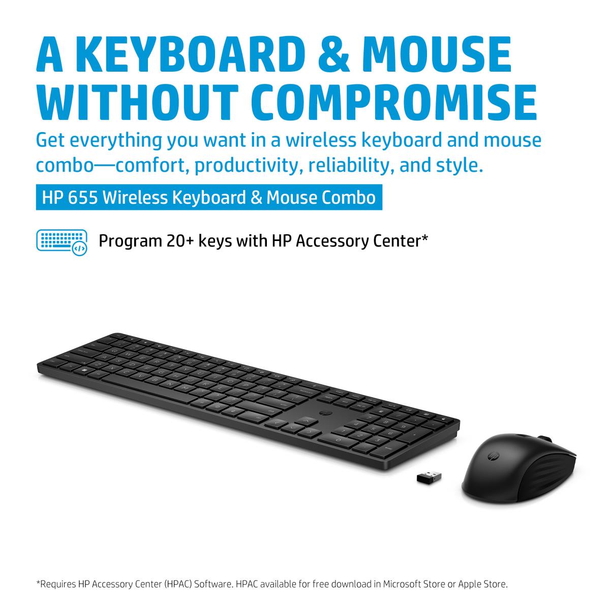 ^HP 655 WIRELESS KEYBOARD + MOUSE thumbnail