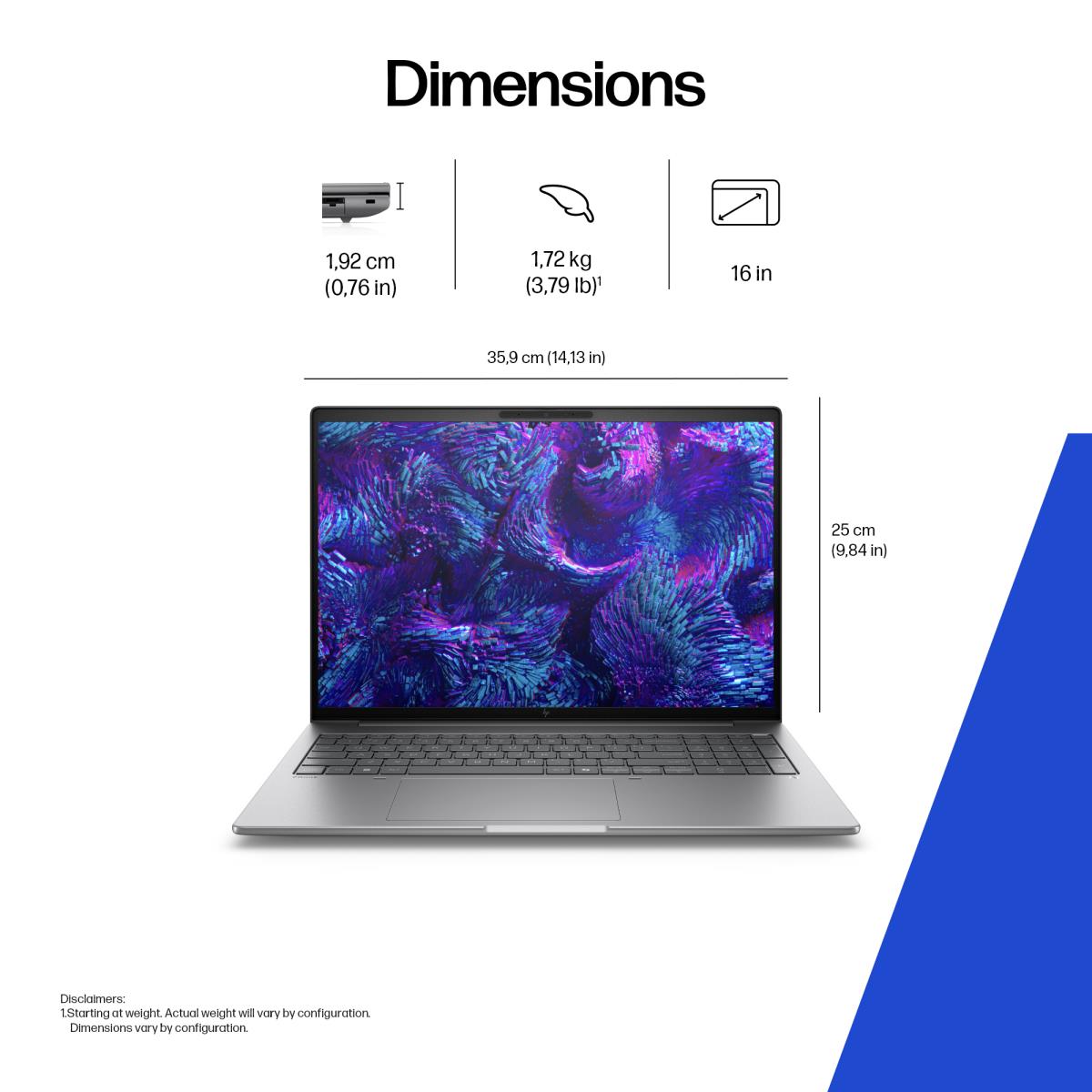 ^HP ZB8 G1I 16 U7-255H 16/512 W11P thumbnail