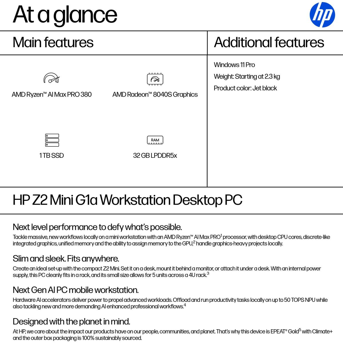 HP Z2 MINI G1A RAIMP380 32/1TB W11P thumbnail