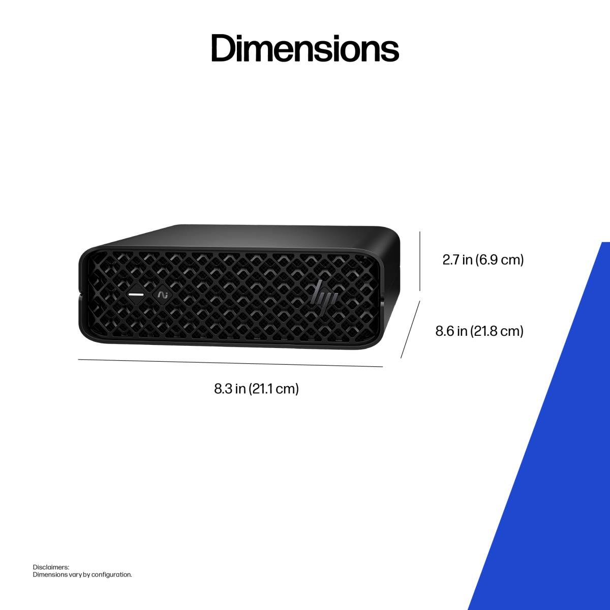Workstation Z2 G1i - AI PC, AI Workstation - mini 5U - 1 x Core Ultra 9 285K / up to 5.7 GHz - RAM 64 GB - SSD 1 TB - HP Z Turbo Drive, TLC - RTX 4000 Ada - Gigabit Ethernet, IEEE 802.11ax (Wi-Fi 6), Bluetooth 5.4, IEEE 802.11be (Wi-Fi 7) - Win 11 Pro - m thumbnail