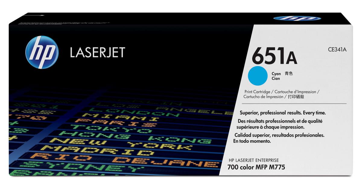 651A CYAN LASER TONERENTERPRISE 700 MFP M775 SERIES thumbnail