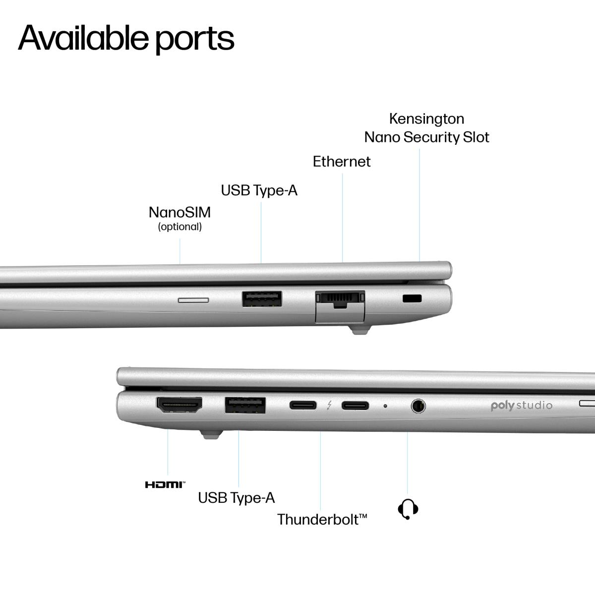 EliteBook 6 G1i Notebook AI - AI PC - 177-degree hinge design - Intel Core Ultra 7 - 255U / up to 5.2 GHz - Win 11 Pro - Intel Graphics - 16 GB RAM - 512 GB SSD NVMe - 14