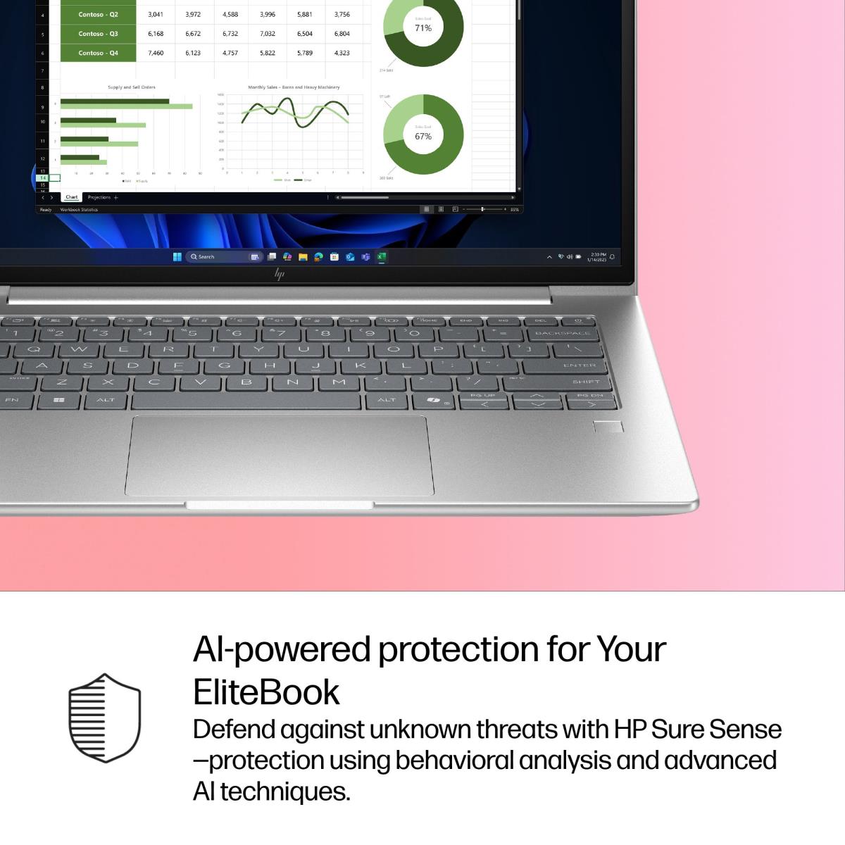 EliteBook 6 G1i Notebook AI - AI PC - 177-degree hinge design - Intel Core Ultra 7 - 255U / up to 5.2 GHz - Win 11 Pro - Intel Graphics - 16 GB RAM - 512 GB SSD NVMe - 14