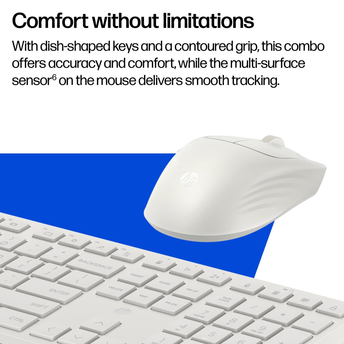EU Product - Multi-Device Dual-Mode Mouse and Keyboard Combo 490C HP Multi-DeviceDual-Mode - Keyboard - 4,000 dpi thumbnail