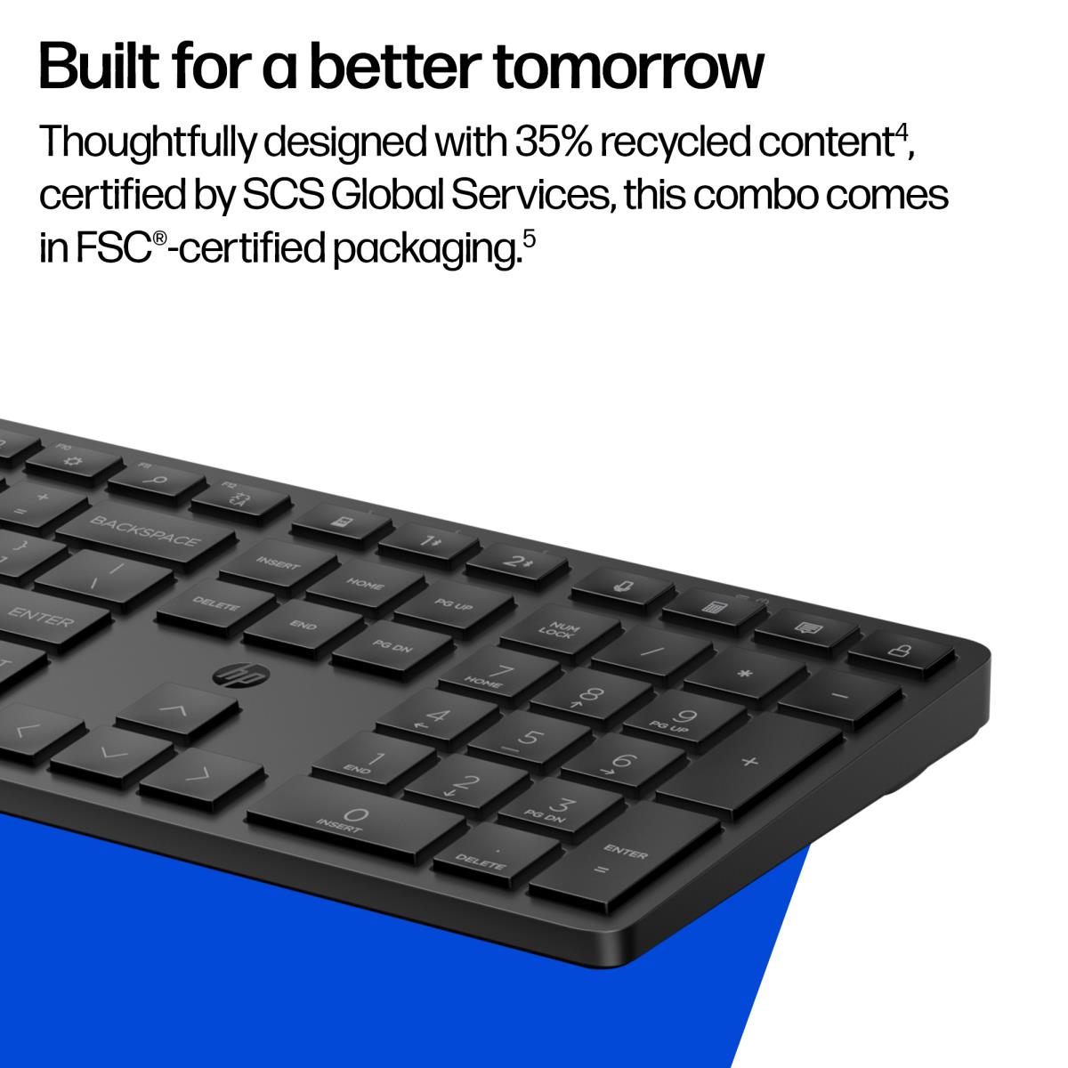 EU Product - Multi-Device Dual-Mode Mouse and Keyboard Combo 490C HP Multi-DeviceDual-Mode - Keyboard - 4,000 dpi thumbnail