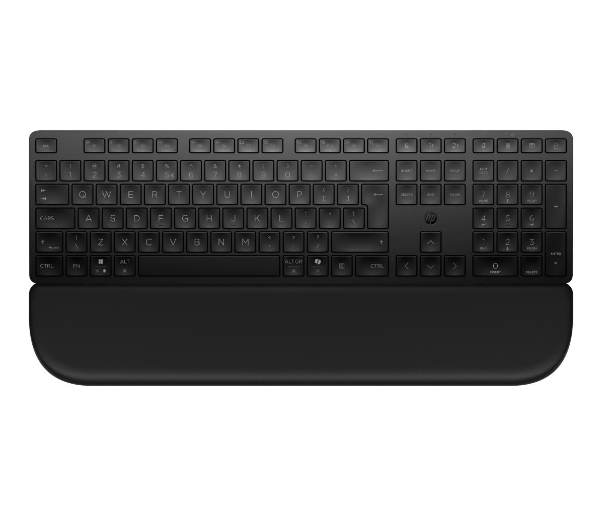 585K - Keyboard - dual mode, 3-zone layout, multi-device, low profile key travel - full size - wireless - Bluetooth, 2.4 GHz - UK - black thumbnail