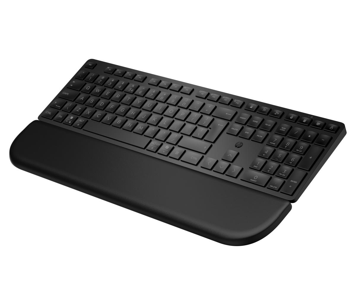 585K - Keyboard - dual mode, 3-zone layout, multi-device, low profile key travel - full size - wireless - Bluetooth, 2.4 GHz - UK - black thumbnail
