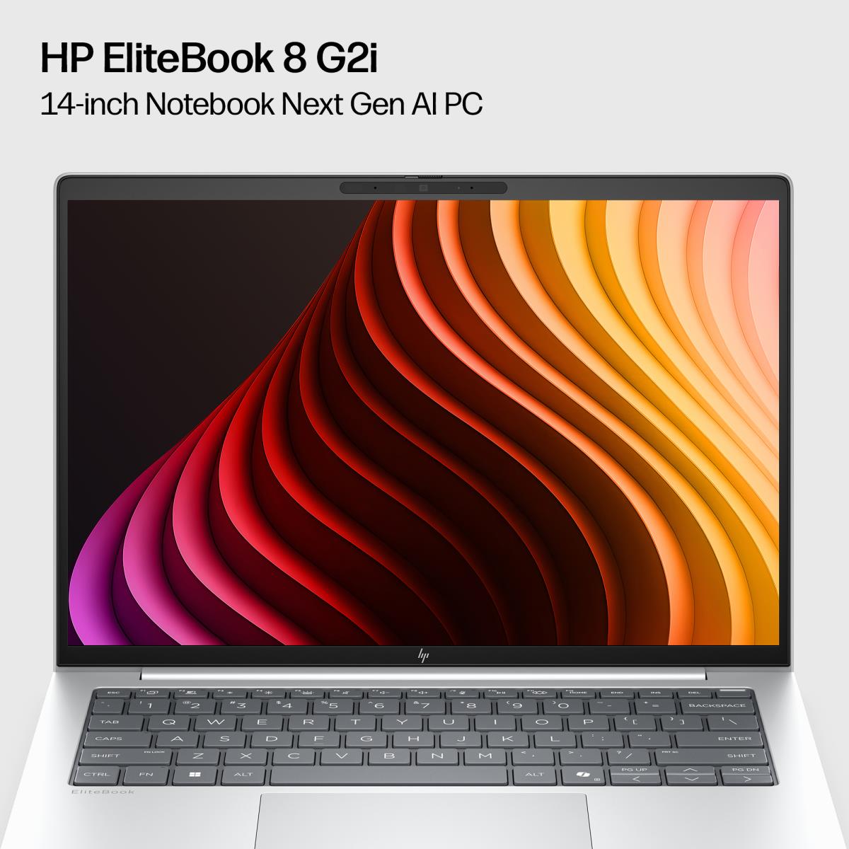 EliteBook 8 G2i Notebook Next Gen AI - Copilot+ PC - Intel Core Ultra 5 - 325 / up to 4.5 GHz - Win 11 Pro - Intel Graphics - 16 GB RAM - 512 GB SSD NVMe - 14