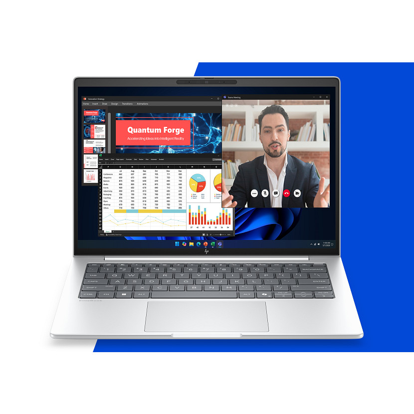 EliteBook 8 G2i Notebook Next Gen AI - Copilot+ PC - Intel Core Ultra 5 - 325 / up to 4.5 GHz - Win 11 Pro - Intel Graphics - 16 GB RAM - 512 GB SSD NVMe - 14