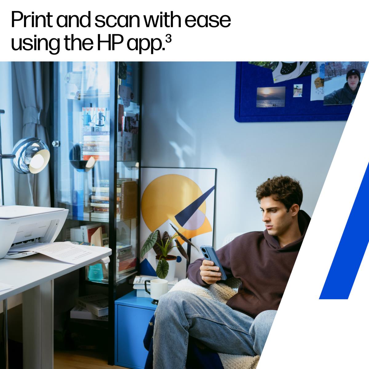 Deskjet 2922 All-in-One - Multifunction printer - colour - ink-jet - 216 x 297 mm (original) - A4/Legal (media) - up to 6 ppm (copying) - up to 7.5 ppm (printing) - 60 sheets - USB 2.0, Wi-Fi(n) - OOV white with evening fog accents thumbnail