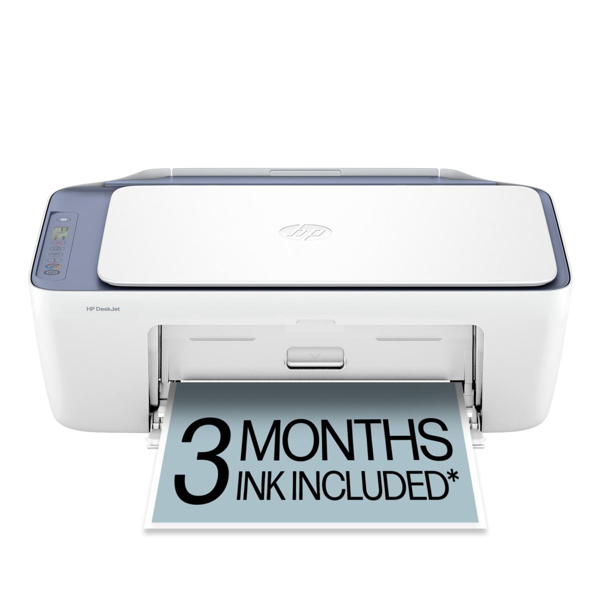Deskjet 2922 All-in-One - Multifunction printer - colour - ink-jet - 216 x 297 mm (original) - A4/Legal (media) - up to 6 ppm (copying) - up to 7.5 ppm (printing) - 60 sheets - USB 2.0, Wi-Fi(n) - OOV white with evening fog accents thumbnail