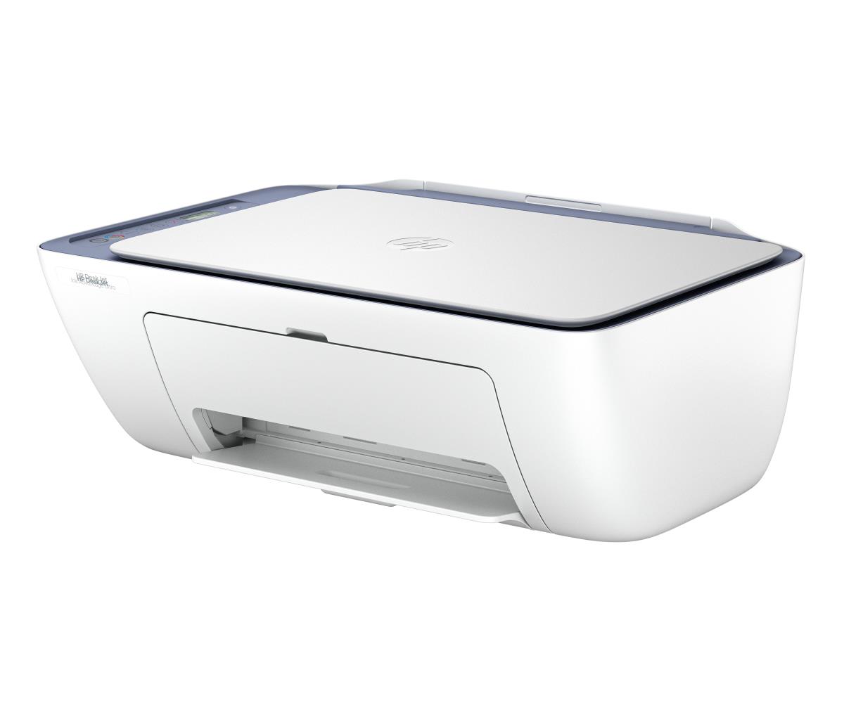 Deskjet 2922 All-in-One - Multifunction printer - colour - ink-jet - 216 x 297 mm (original) - A4/Legal (media) - up to 6 ppm (copying) - up to 7.5 ppm (printing) - 60 sheets - USB 2.0, Wi-Fi(n) - OOV white with evening fog accents thumbnail