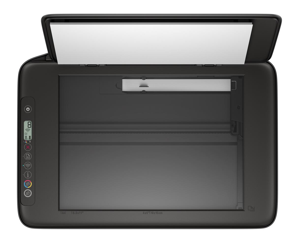 Deskjet 2910 All-in-One - Multifunction printer - colour - ink-jet - 216 x 297 mm (original) - A4/Legal (media) - up to 6 ppm (copying) - up to 7.5 ppm (printing) - 60 sheets - USB 2.0, Wi-Fi(n) - black cement with black cement accent thumbnail