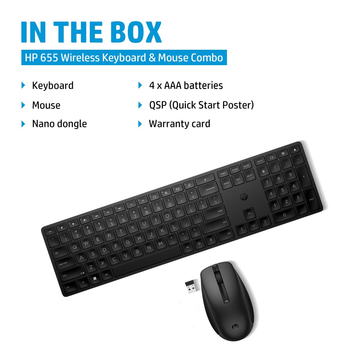 EU Product - 655 Wireless Keyboard and Mouse Combo - Spanish thumbnail