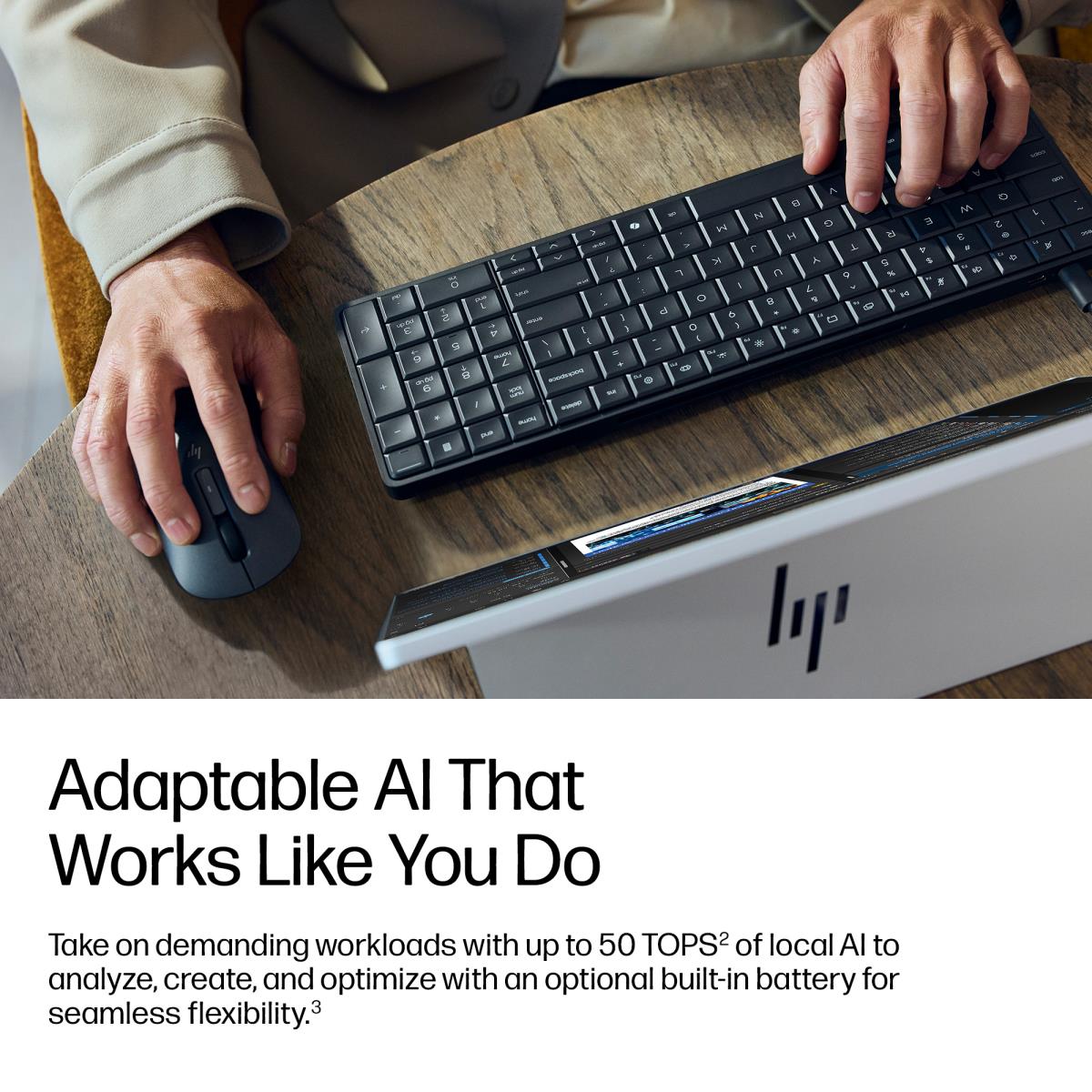 EliteBoard G1a Next Gen AI PC - AI PC, Copilot+ PC - keyboard PC Ryzen AI 5 PRO 340 / up to 4.8 GHz - RAM 24 GB - SSD 512 GB - NVMe - Radeon 840M - IEEE 802.11ax (Wi-Fi 6), IEEE 802.11be (Wi-Fi 7), Bluetooth 6.0 - Win 11 Pro - monitor: none - keyboard: UK thumbnail