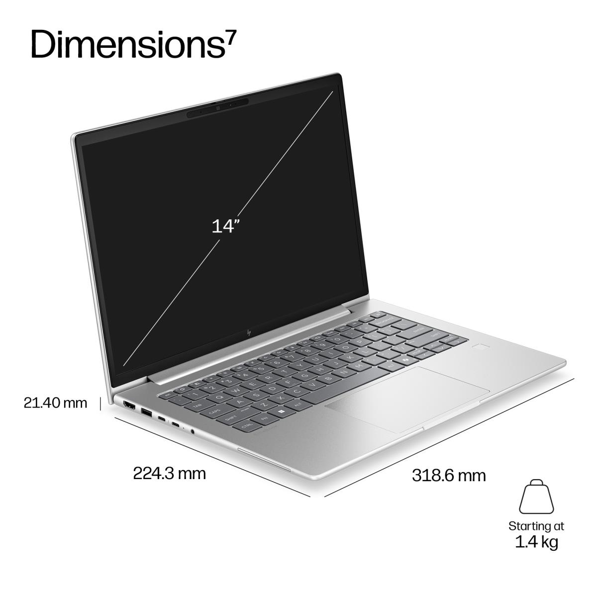 HP EB6 G2A 14 R7-250 16/512 W11P thumbnail