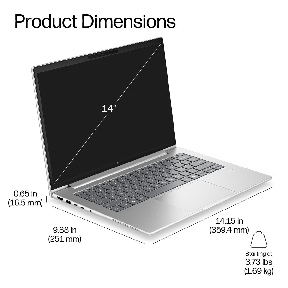 HP EB6 G2I 14 U7-350 32/512 W11P thumbnail