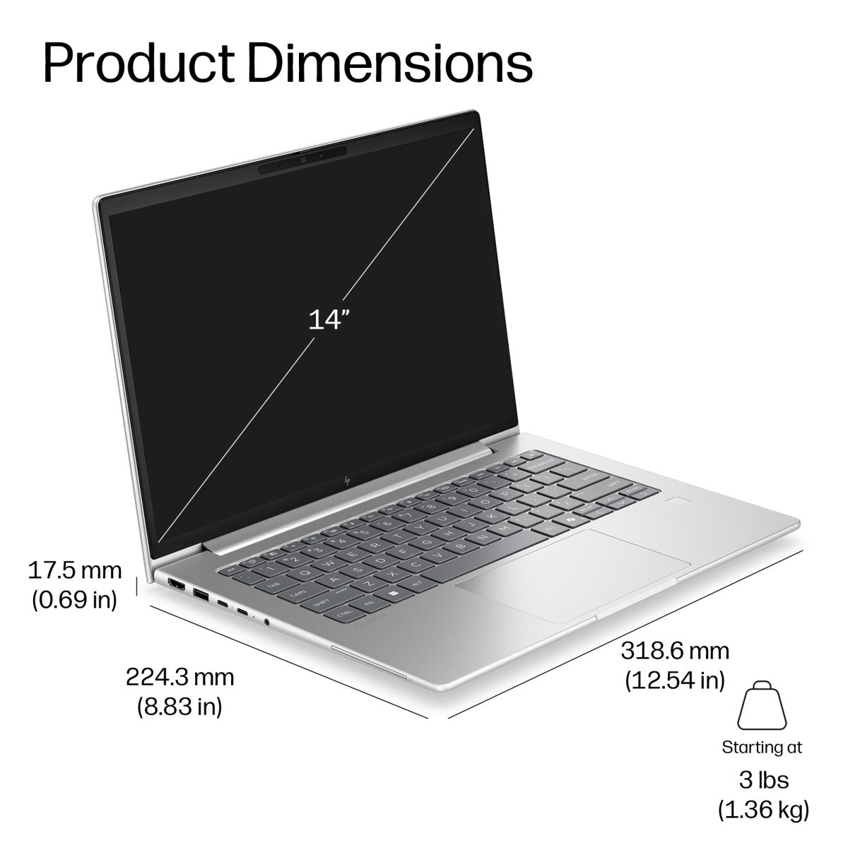 HP EB6 G2I 14 U7-350 32/512 W11P thumbnail