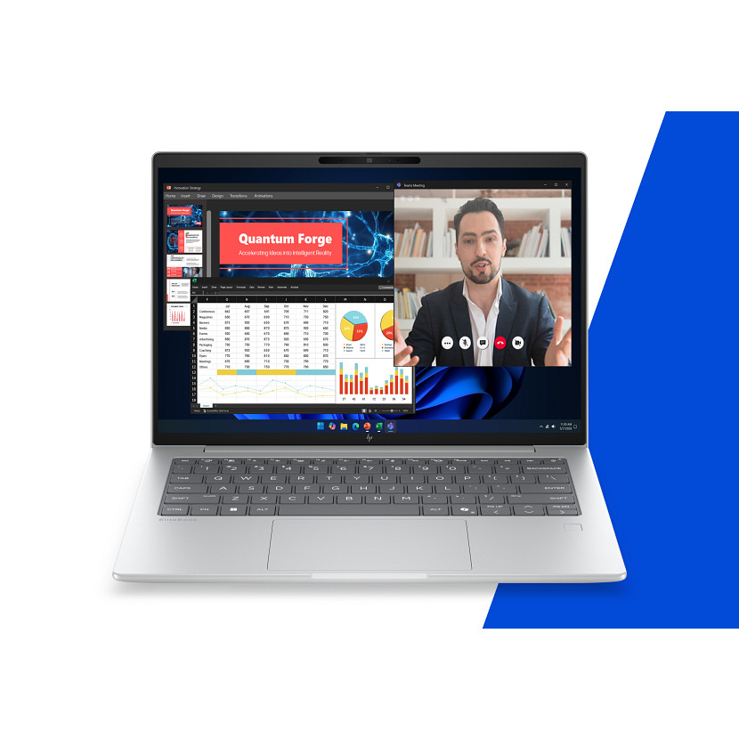 EliteBook 6 G2q Notebook Next Gen AI - Copilot+ PC - Snapdragon X2 Plus - X2P-64-100 / up to 4.04 GHz - Win 11 Pro - Qualcomm Adreno - 16 GB RAM - 512 GB SSD NVMe - 14