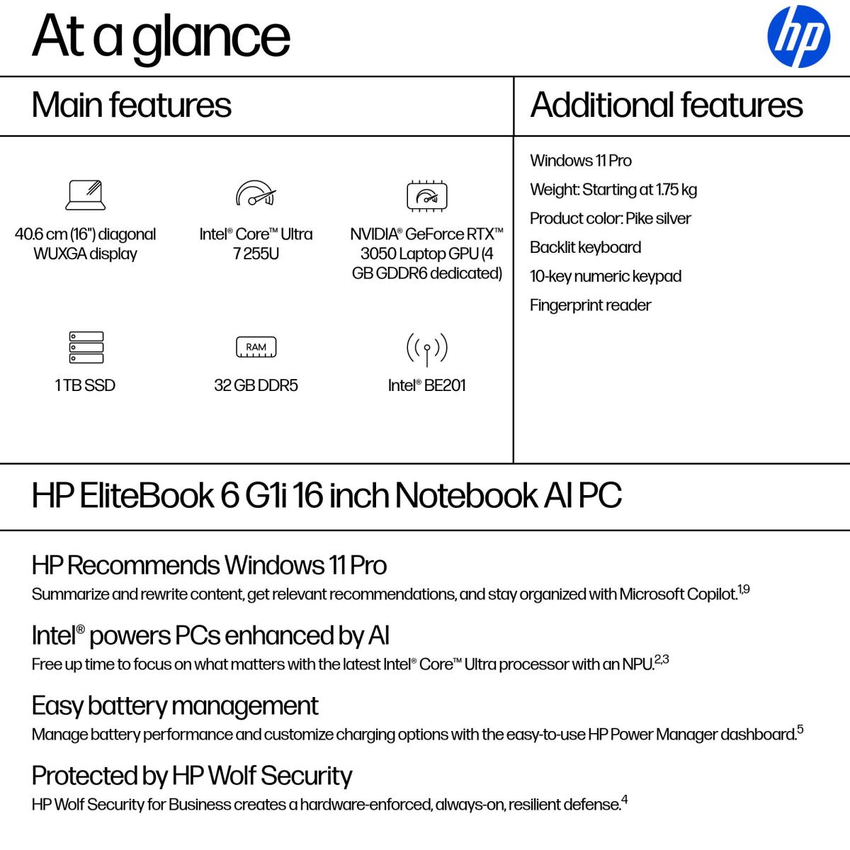 EU Product - - EliteBook 6 G1i 16 AI PC thumbnail
