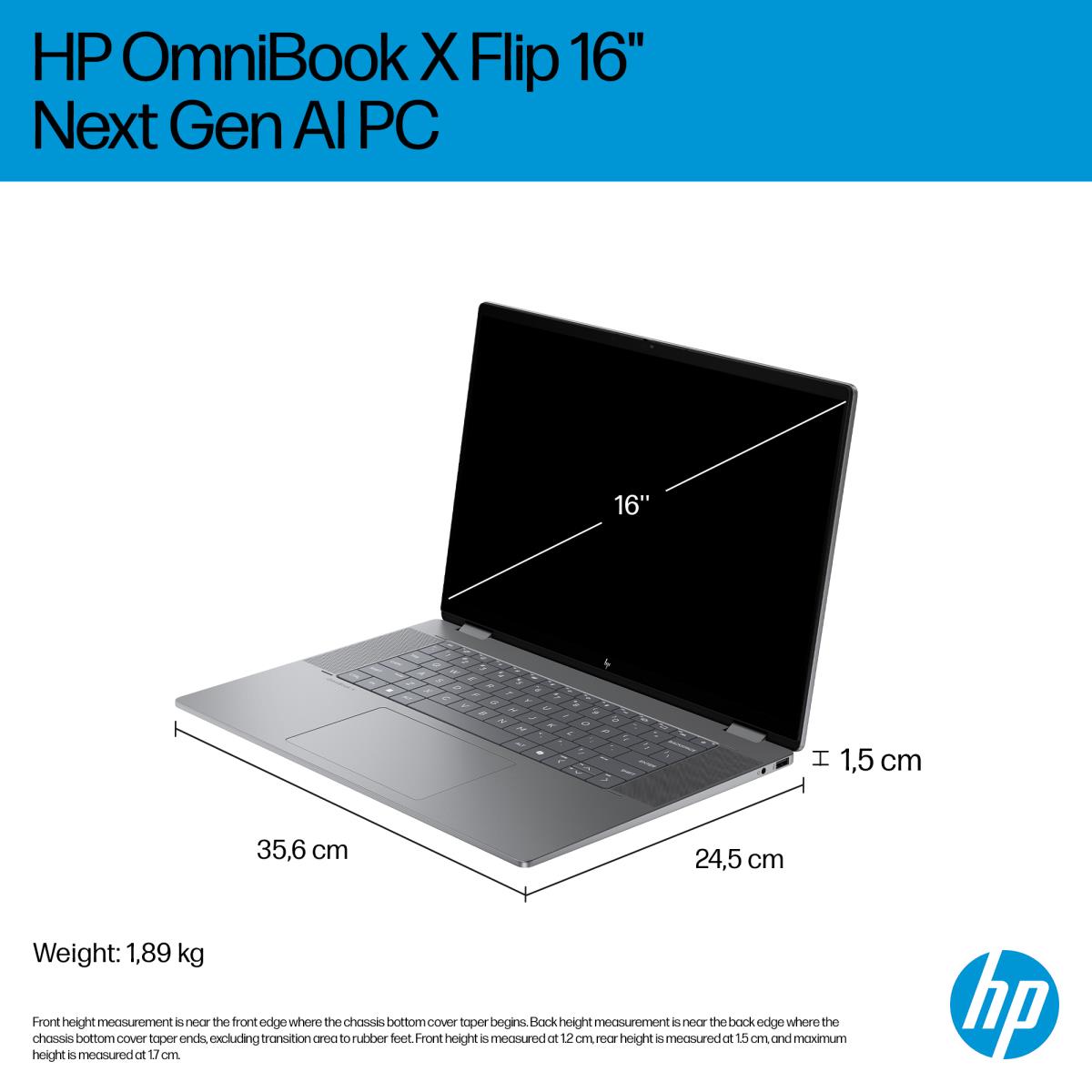 OmniBook X Flip 2-in-1 Laptop Next Gen AI 16-ar0010nax thumbnail
