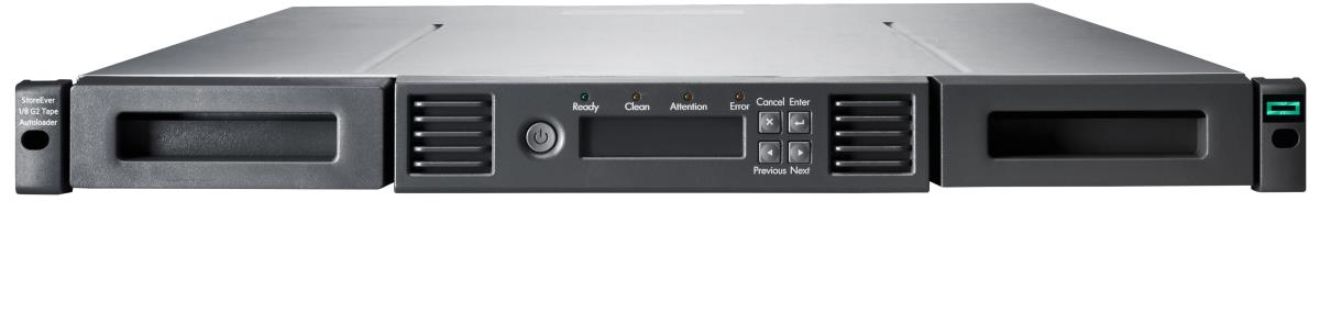 EU Product - E - StoreEver MSL 1/8 - Tape Autoloader - 96 TB / 240 TB - Steckpl�tze: 8 - LTO Ultrium (12 TB / 30 TB)  Ultrium 8 SAS-2 Rack einbauf�hig 1U Barcode-Leser thumbnail