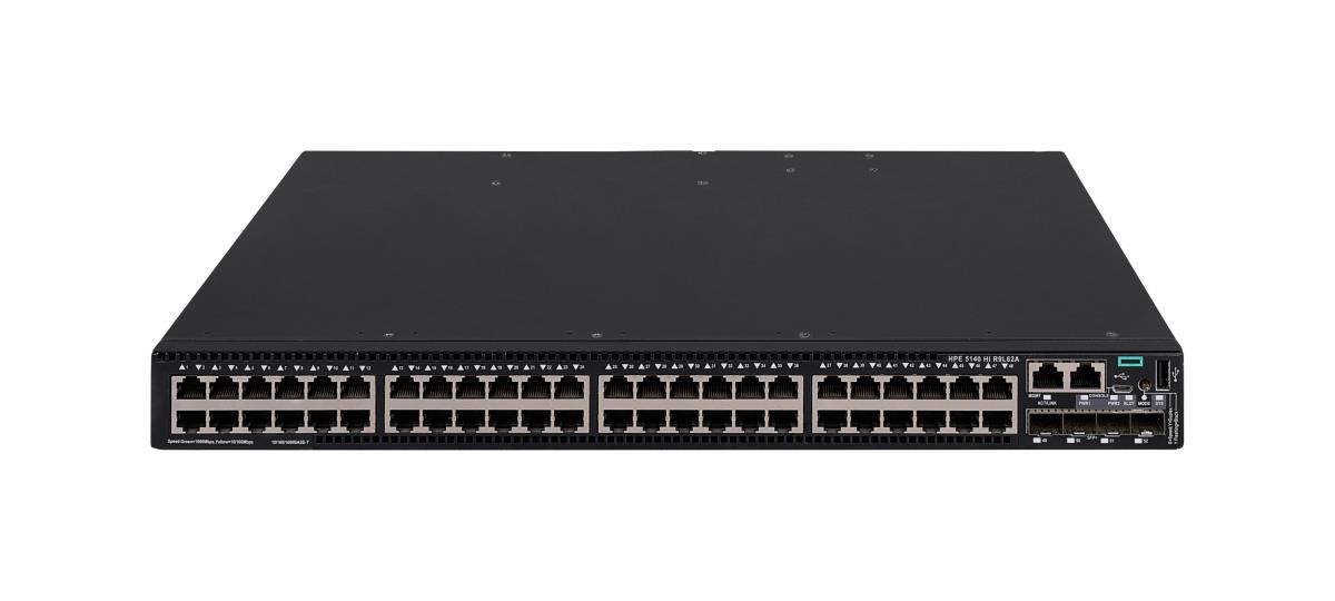 EU Product - E - FlexNetwork 5140 HI - Switch - 1 Slot - L3 managed 48 x 10/100/1000 + 4 x 10 Gigabit Ethernet / 1 Gigabit Ethernet SFP+ Luftstrom Seite zu R�ckseite an Rack montierbar thumbnail