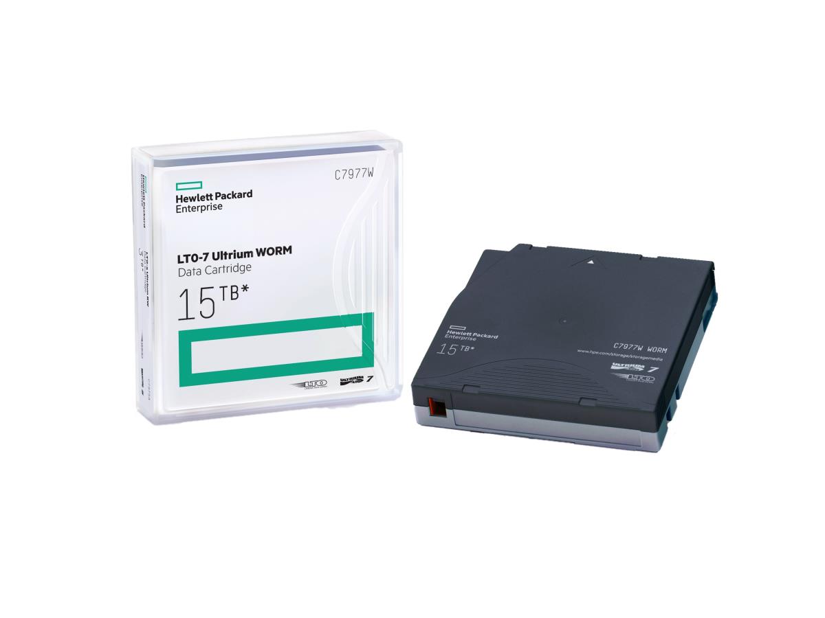 HPE Ultrium WORM Data Cartridge - LTO Ultrium WORM 7 - 6 TB / 15 TB - write-on labels thumbnail