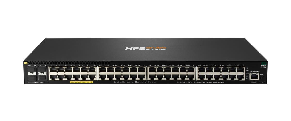 EU Product - E - Aruba Serie - Switch - 48G PoE+ 4SFP+ - L3 - managed - 48 x 10/100/1000 (PoE+) + 4 x 1 Gigabit/10 Gigabit SFP+ (Uplink) an Rack montierbar PoE+ (740 W) thumbnail