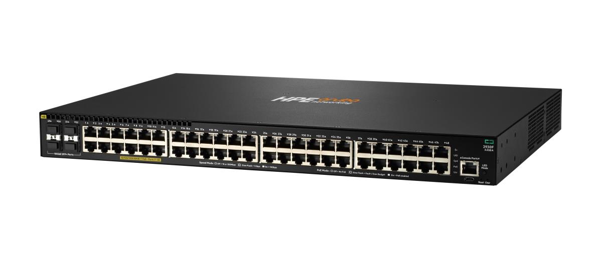 EU Product - E - Aruba Serie - Switch - 48G PoE+ 4SFP+ - L3 - managed - 48 x 10/100/1000 (PoE+) + 4 x 1 Gigabit/10 Gigabit SFP+ (Uplink) an Rack montierbar PoE+ (740 W) thumbnail