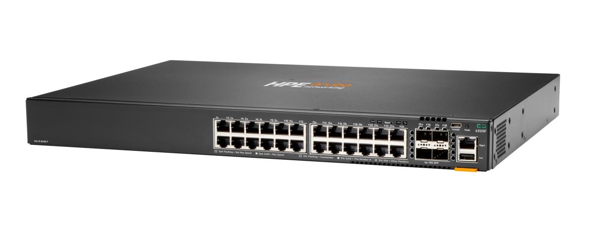 EU Product - E - Aruba 6200F 24G 4SFP+ Switch - Switch - L3 - managed 24 x 10/100/1000 + 4 x 1 Gigabit / 10 Gigabit SFP+ an Rack montierbar thumbnail