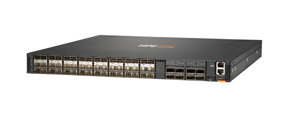 EU Product - E - Aruba Serie - Aruba 8325-48Y8C - Switch - L3 - managed - 48 x 10/25 Gigabit SFP+ / SFP28 + 8 x 40/100 Gigabit QSFP+ / QSFP28 Luftstrom von hinten nach vorne an Rack montierbar TAA-konform thumbnail