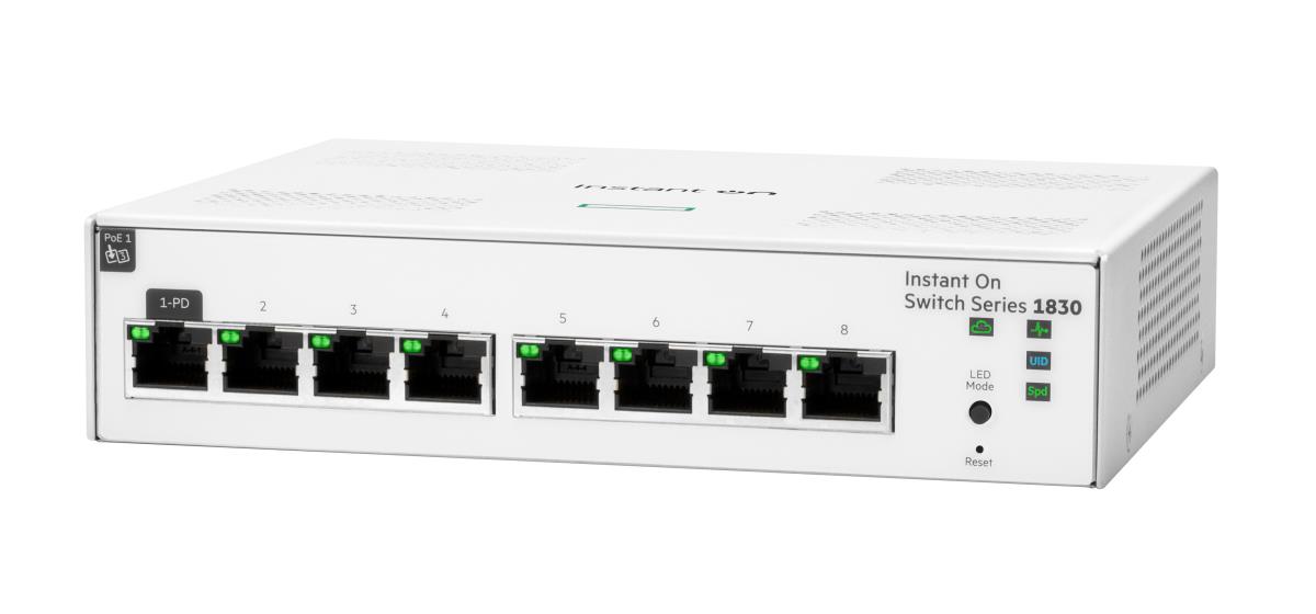 HPE Networking Instant On 1830 8G Switch - Switch - smart - 8 x 10/100/1000 - desktop thumbnail