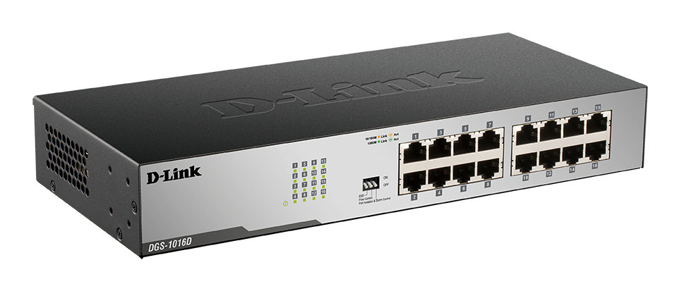 16-port 10/100/1000 Gigabit Desktop Switch thumbnail