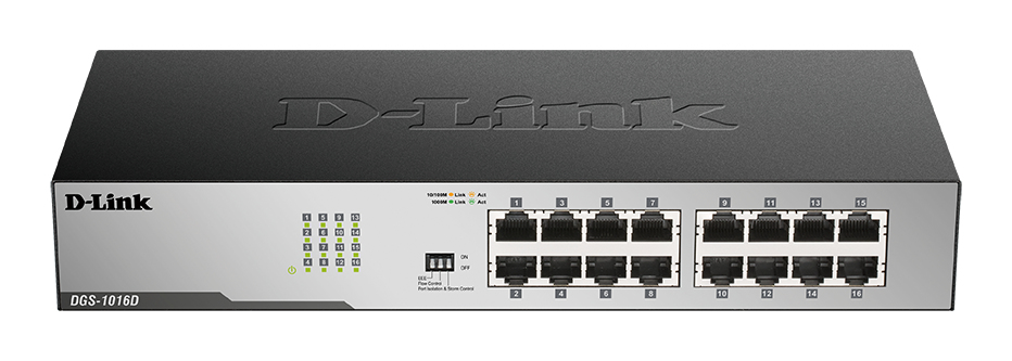 16-port 10/100/1000 Gigabit Desktop Switch thumbnail