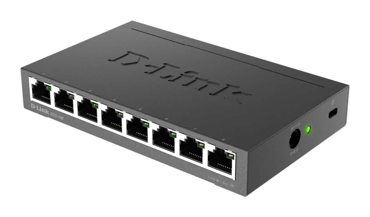 EU Product - DGS 108 - Switch - unmanaged - 8 x - Switch - Copper Wire thumbnail