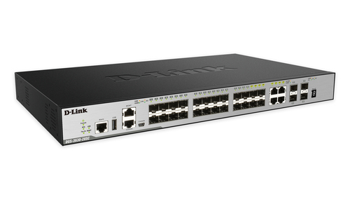 DGS 3630-28SC - Switch - L3 - Managed - 20 x Gigabit SFP + 4 x combo 1000Base-T + 4 x 10 Gigabit SFP+ - rack-mountable thumbnail