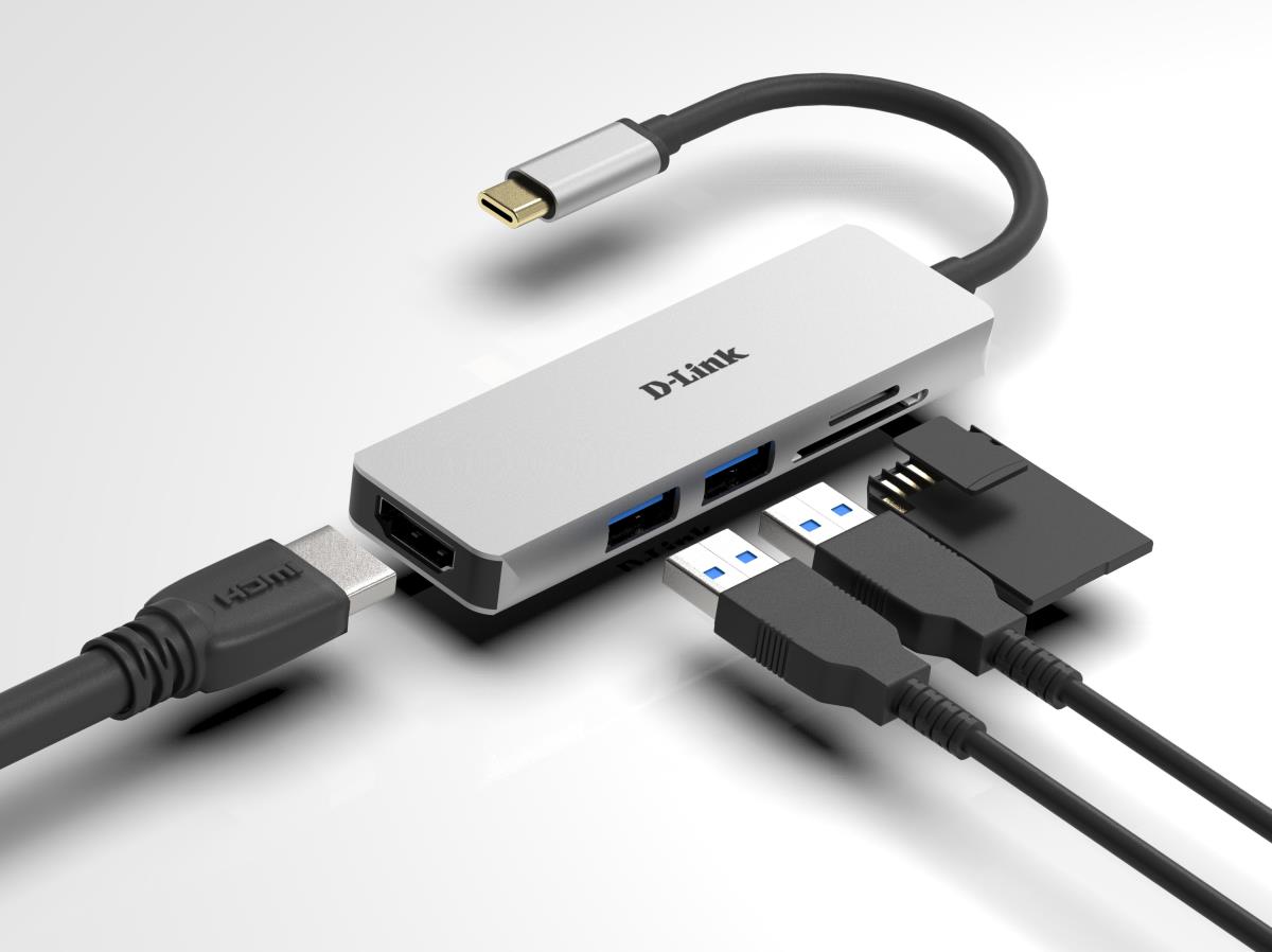 EU Product - DUB-M530  5-in-1 USB-C Hub mit HDMI/SD-Reader retail thumbnail