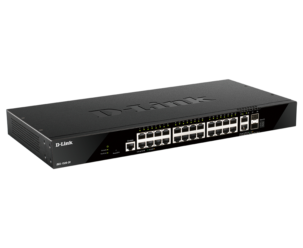 D-Link DGS-1520-28 26 Ports Manageable Layer 3 Switch thumbnail