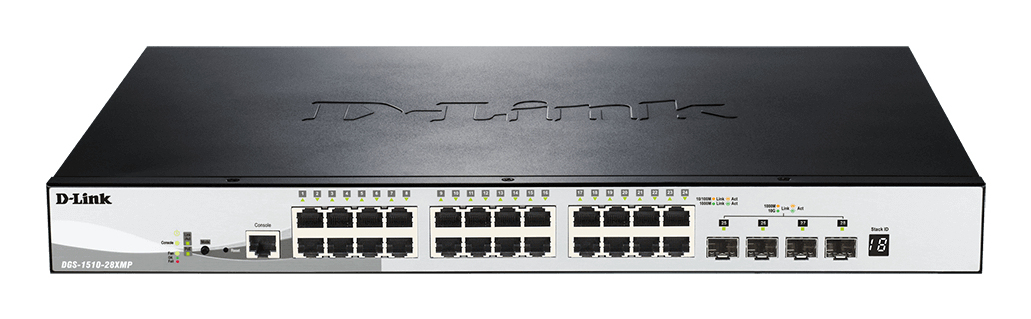 EU Product - Switch DGS-1510-28XMP/E 24xGBit PoE (370W)/4xSFP+ thumbnail