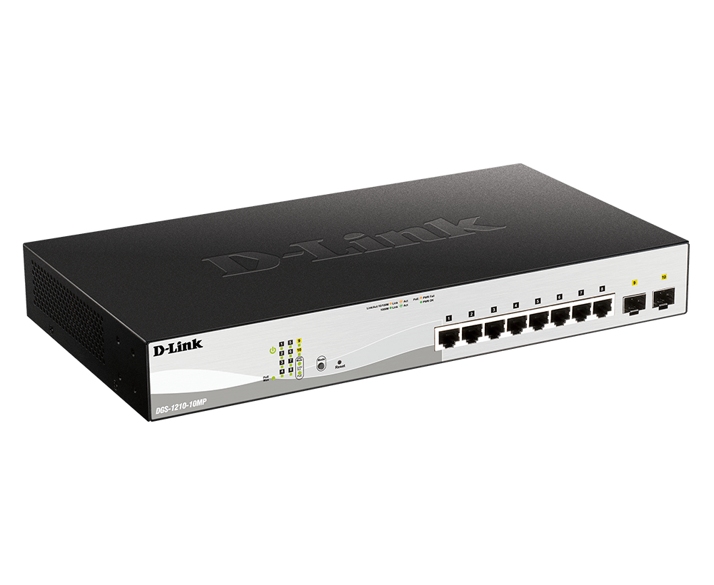 EU Product - Switch DGS-1210-10MP/E 8xGBit/2xSFP 19