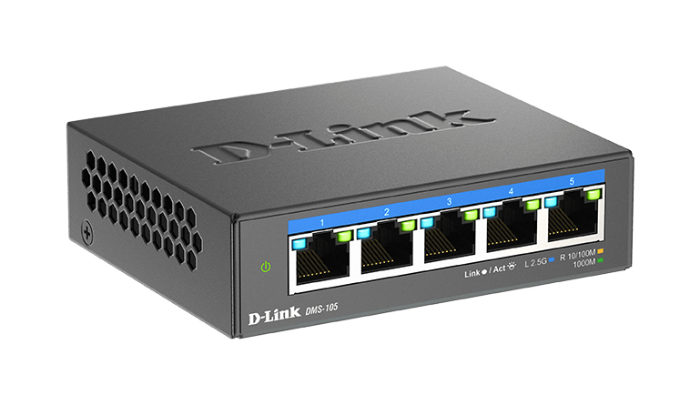 EU Product - Switch Desk. D-Link DMS-105                       5*2.5GE retail thumbnail