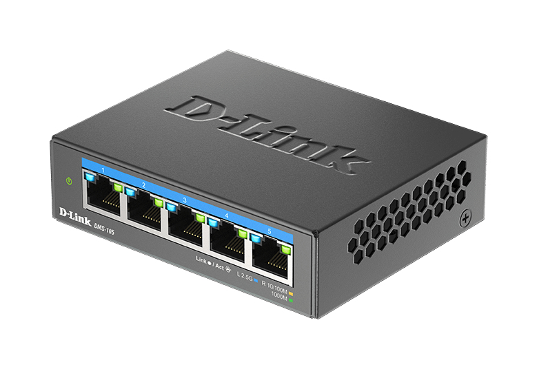 EU Product - Switch Desk. D-Link DMS-105                       5*2.5GE retail thumbnail