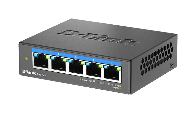 EU Product - Switch Desk. D-Link DMS-105                       5*2.5GE retail thumbnail