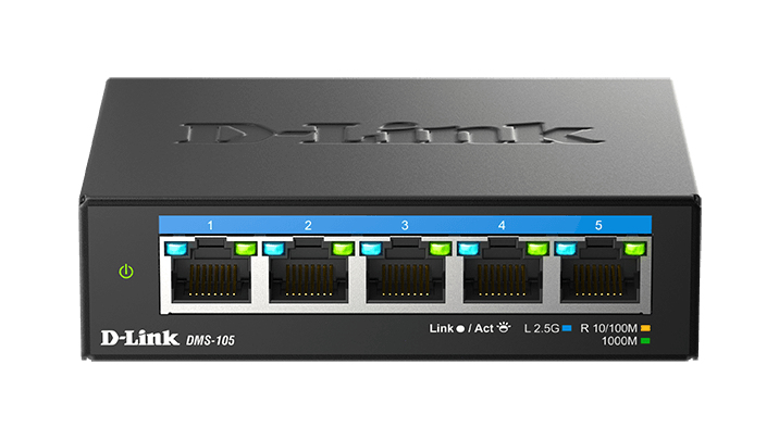 EU Product - Switch Desk. D-Link DMS-105                       5*2.5GE retail thumbnail