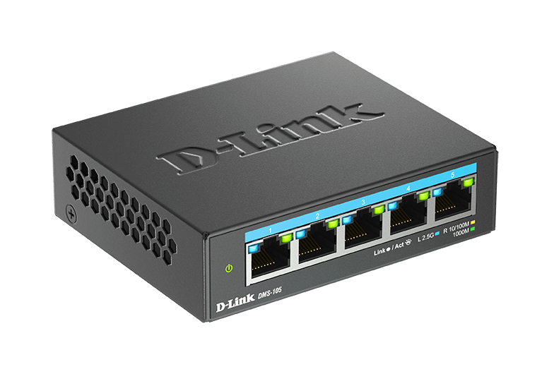 EU Product - Switch Desk. D-Link DMS-105                       5*2.5GE retail thumbnail