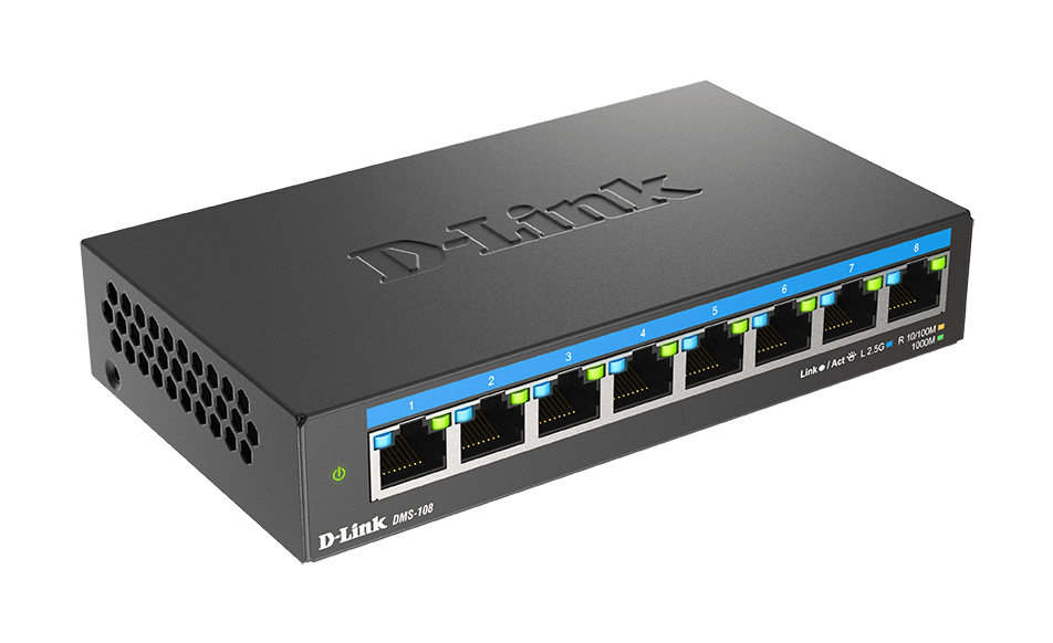 EU Product - Switch Desk. D-Link DMS-108                       8*2.5GE retail thumbnail