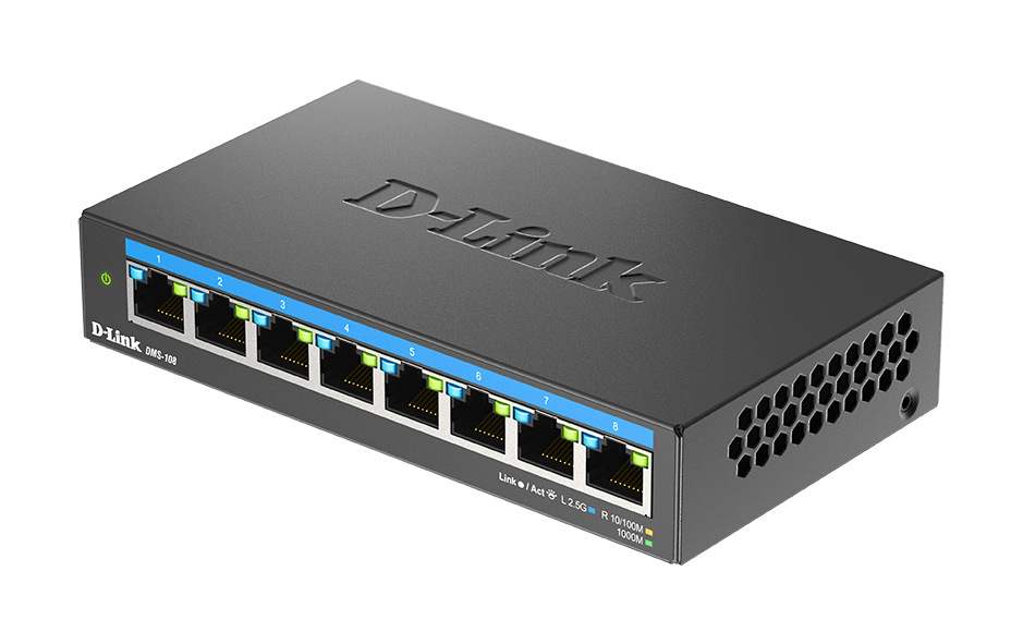 EU Product - Switch Desk. D-Link DMS-108                       8*2.5GE retail thumbnail