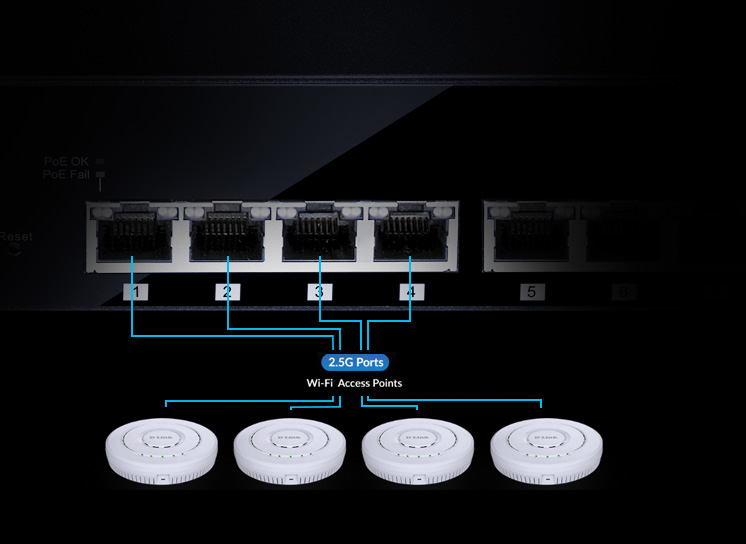 EU Product - Switch Desk. D-Link DMS-108                       8*2.5GE retail thumbnail
